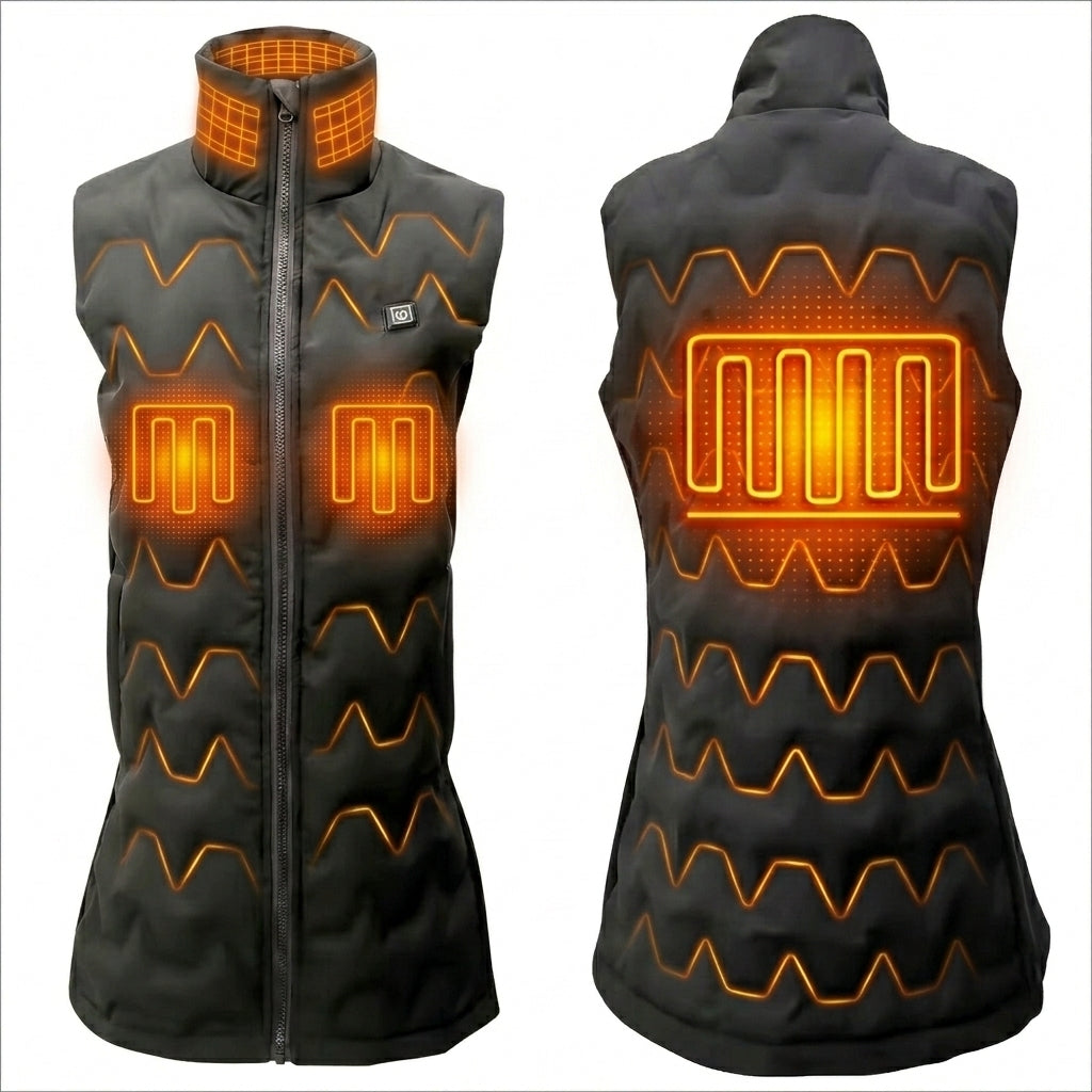 Gilet chauffant long