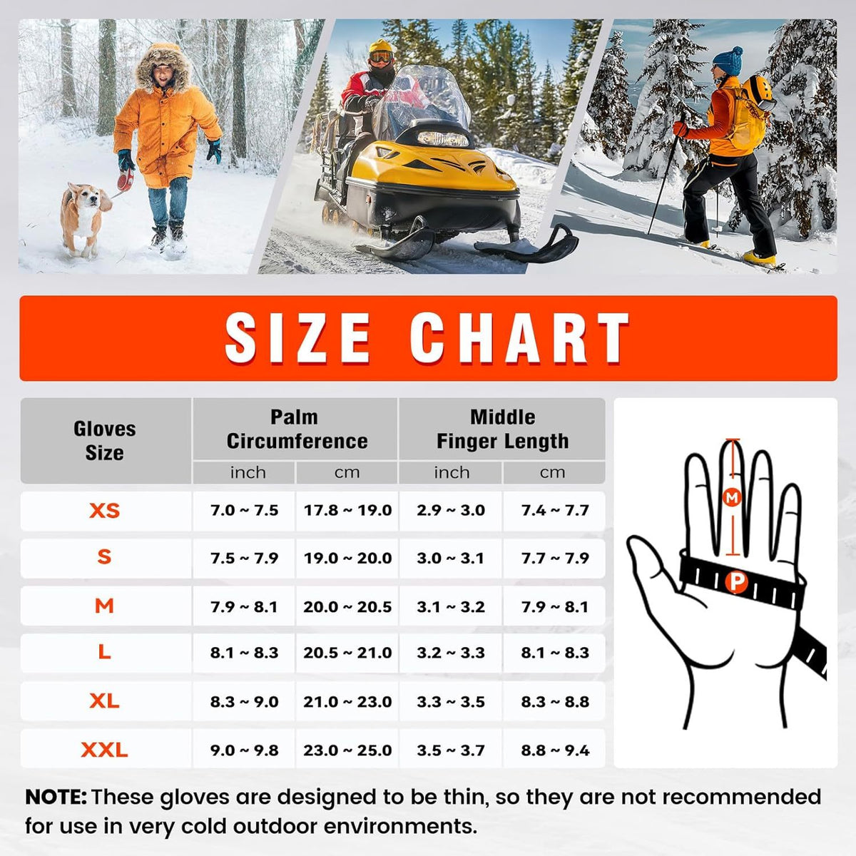 Sous-gants chauffants
