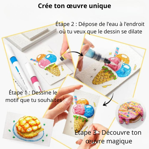 Kit de peinture à texture magique