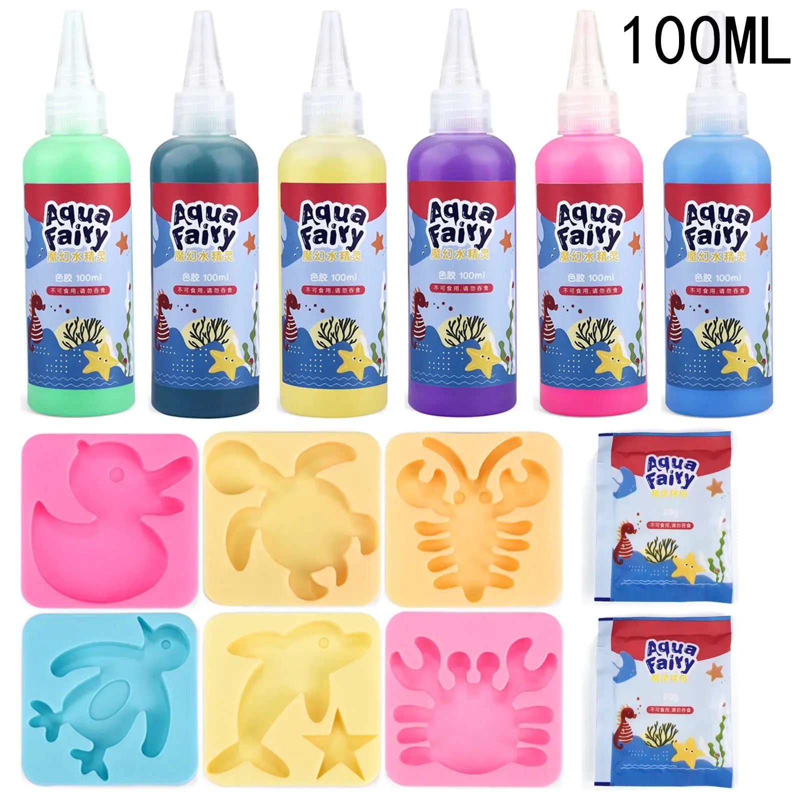 Kids Handmade DIY Craft Painting Stickers Montessori Education Origami Magic Water Elves Kit Set Toys Children Gift Kids Craft