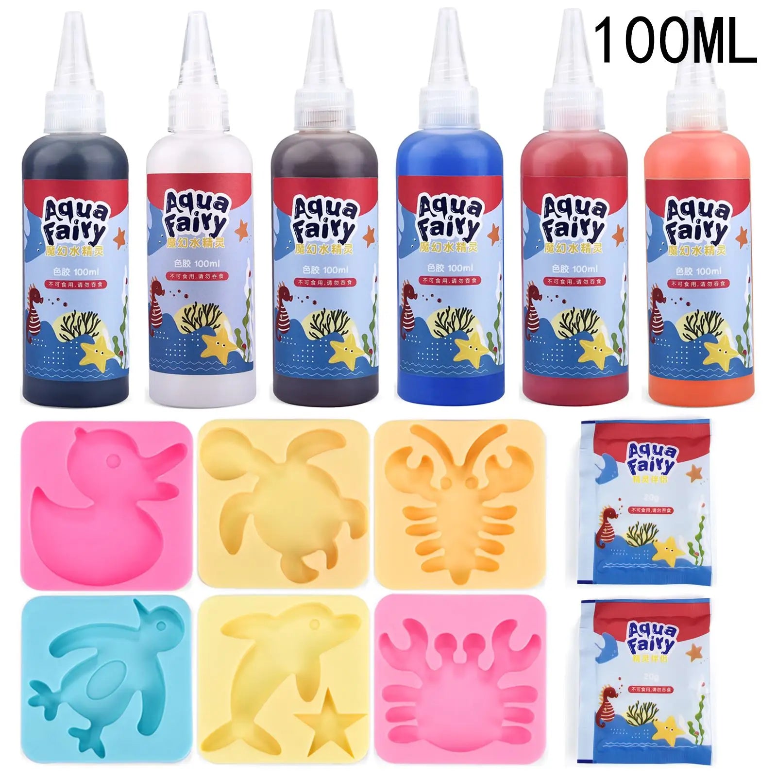 Kids Handmade DIY Craft Painting Stickers Montessori Education Origami Magic Water Elves Kit Set Toys Children Gift Kids Craft