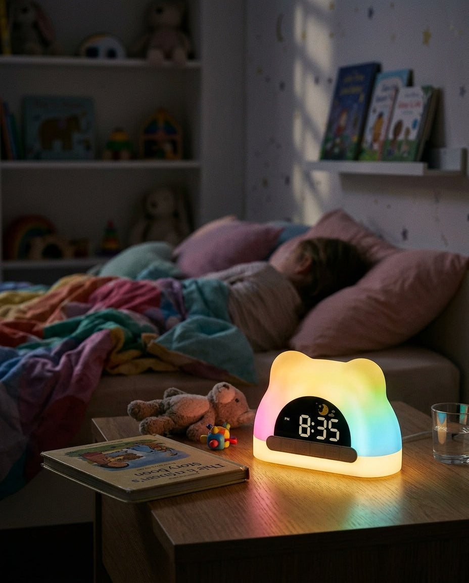 Réveil Interactif Enfant dans une chambre