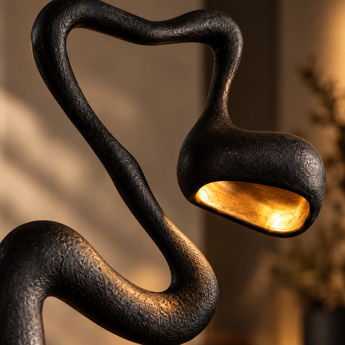 Lampadaire sculptural nordique