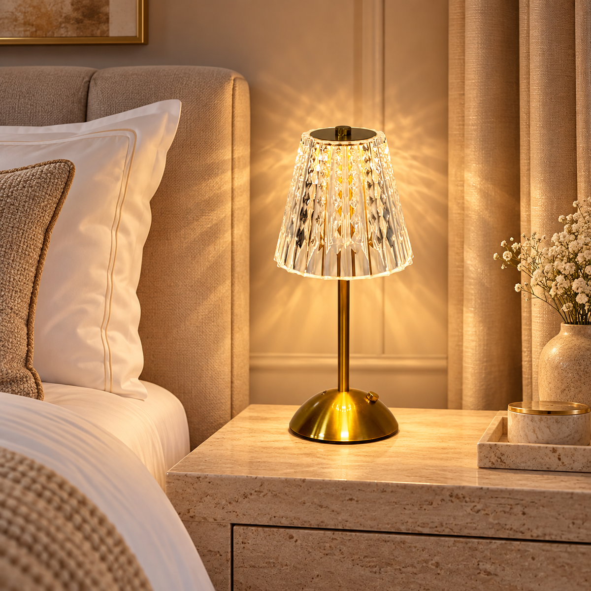 Crystal LED Table Lamp