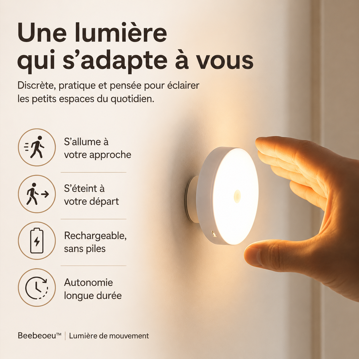 Beebeoeu™ | Lumière de mouvement