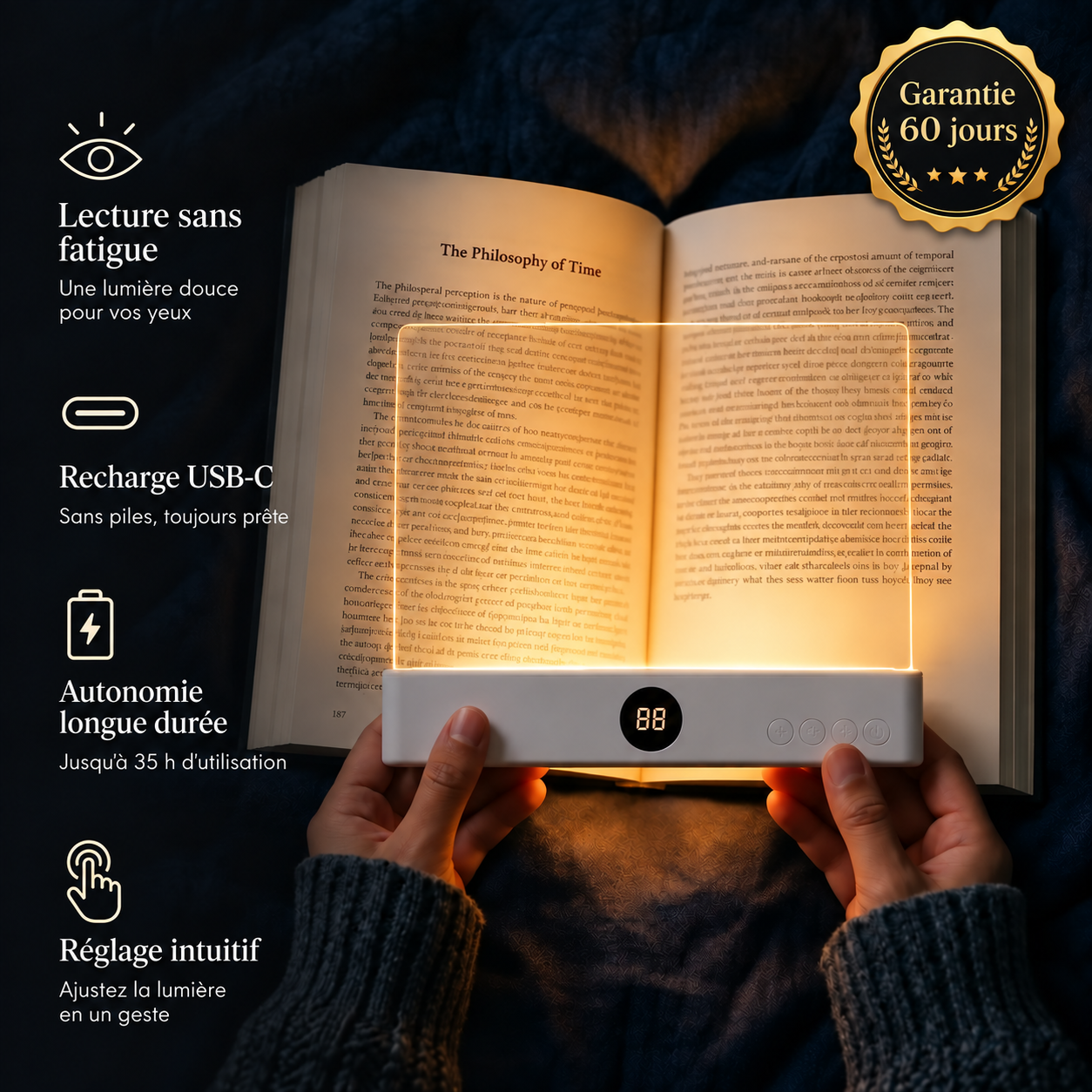 Lampe de lecture LED intelligente