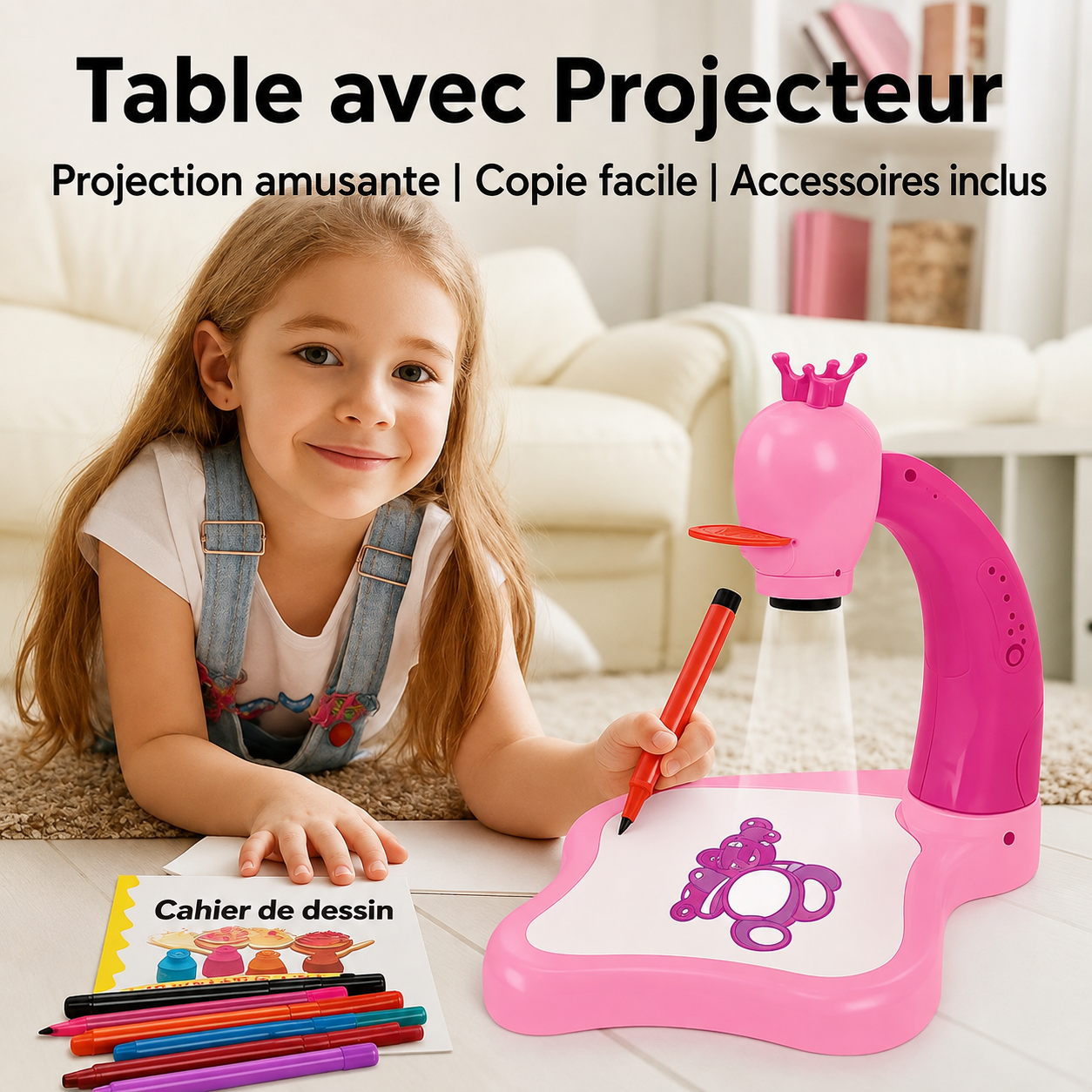 Table Projecteur LED Artistique — Crée, Trace, Imagine !