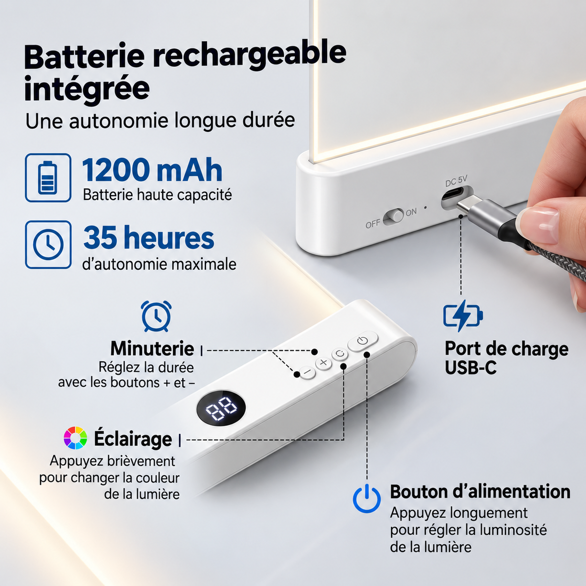 Lampe de lecture LED intelligente