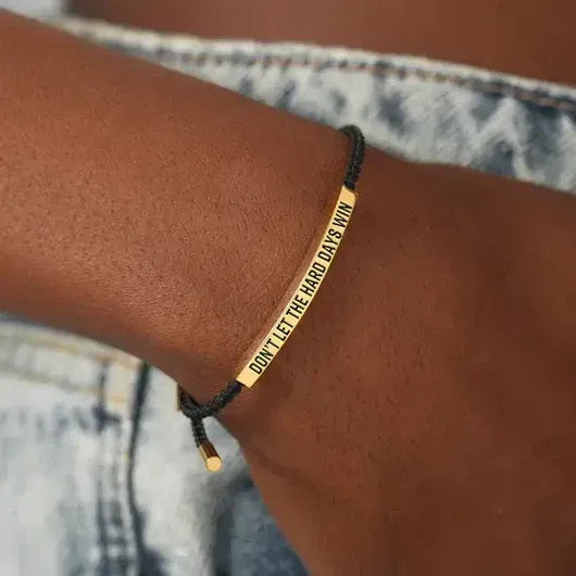 Beebeoeu™ | Bracelet « Ne laissez pas les jours difficiles prendre le dessus »