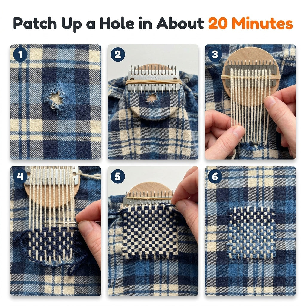 Patch up a hole in about 20 minutes, 6 steps